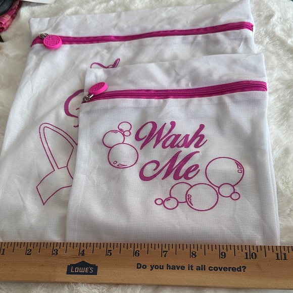 White and Pink 3-Piece Travel Bag Set - Picture 6 of 12